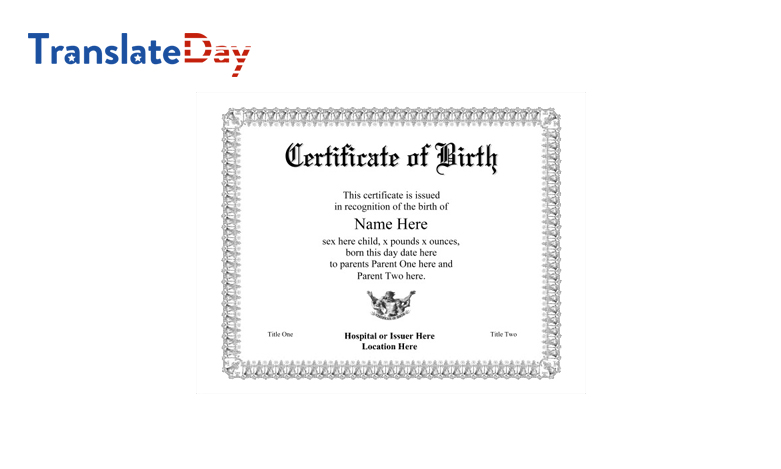 Birth Certificate Translation Notarized